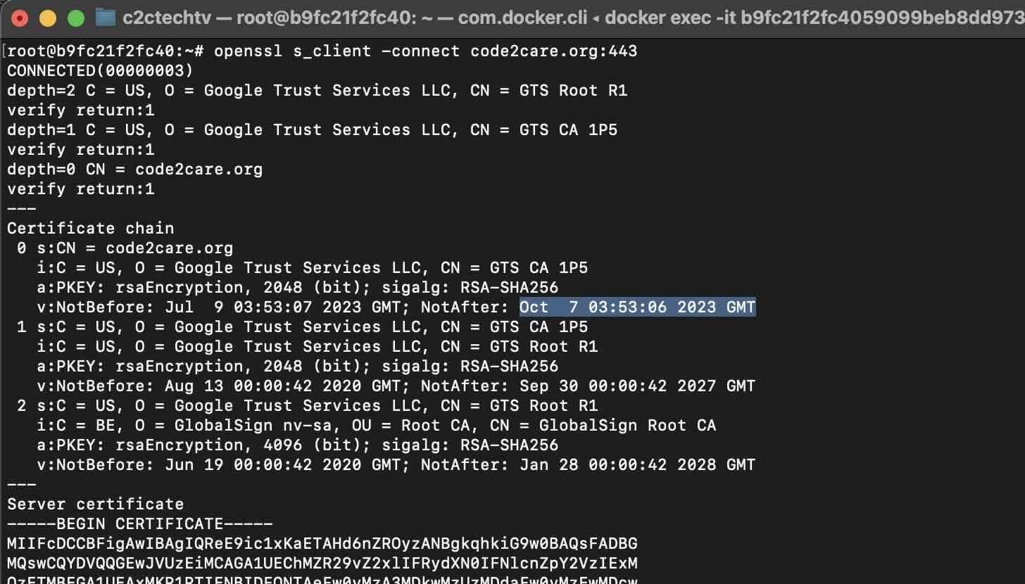 How to Check SSL Certificate Expiration Date using Terminal
